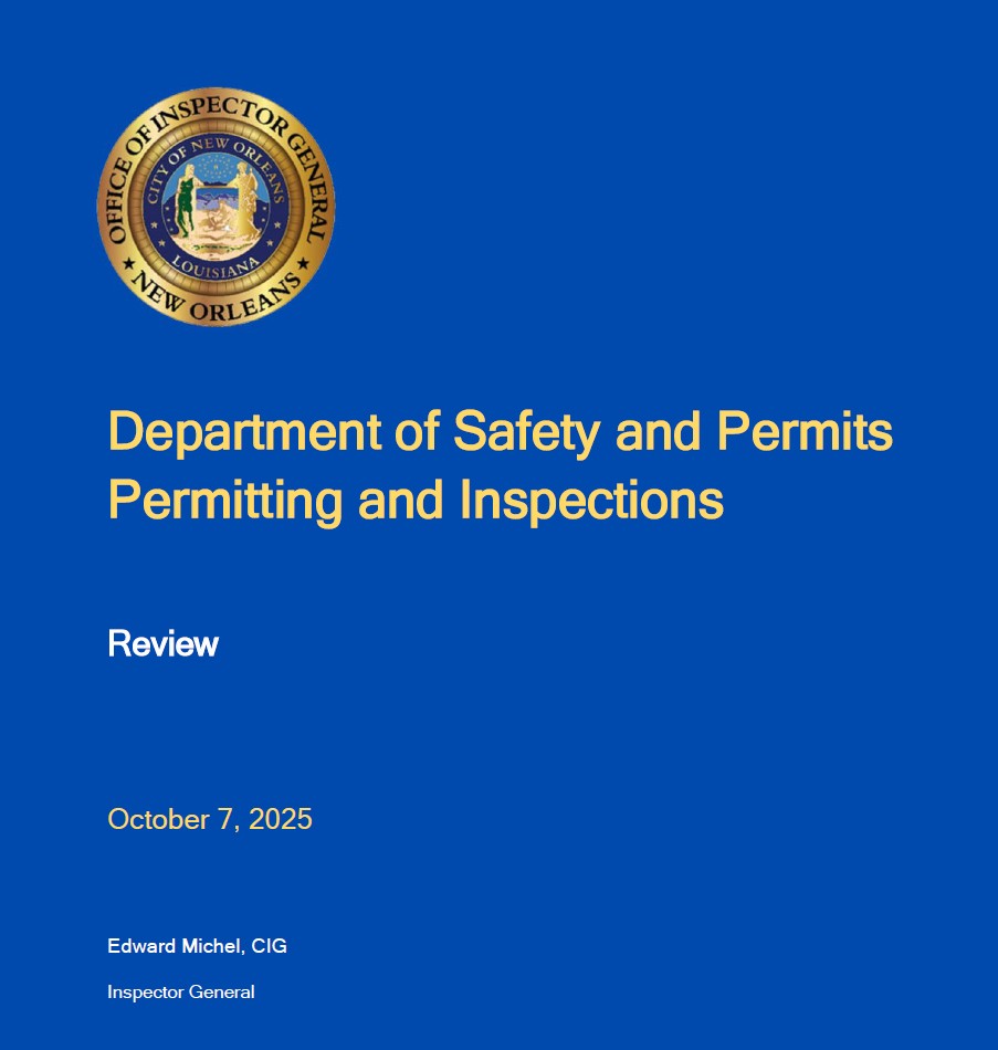Safety and Permits Report Cover October 7